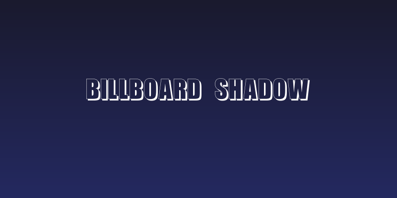 Billboard Shadow Social Header