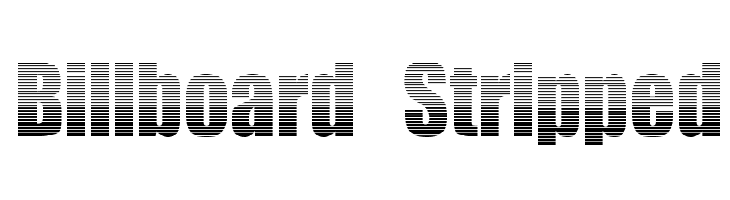 Billboard Stripped  免费字体下载