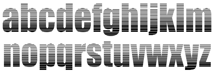 Billboard Stripped Font LOWERCASE