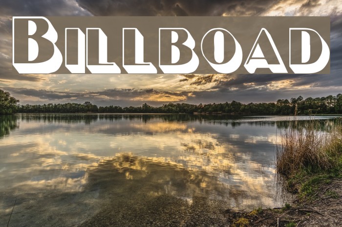 Billboard Font examples