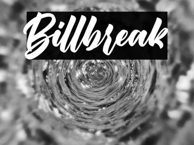Billbreak Font examples