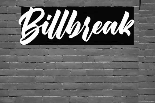 Billbreak Font examples