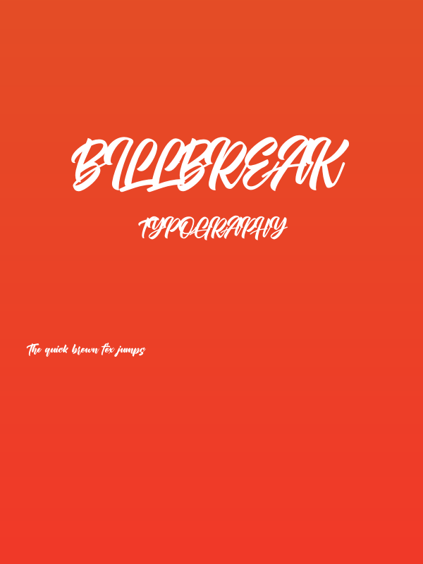 Billbreak Poster