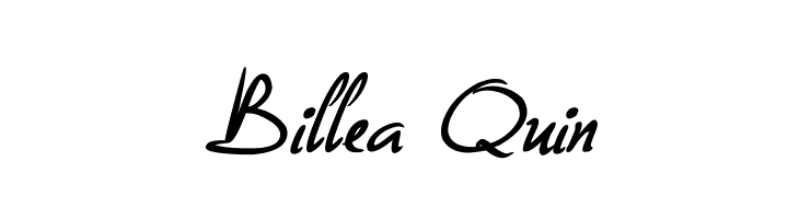 Billea Quin  font caratteri gratis