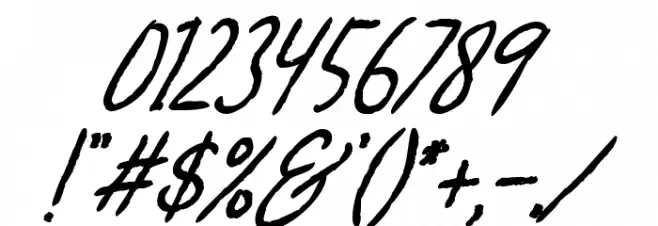 Billenia-Standard Font OTHER CHARS