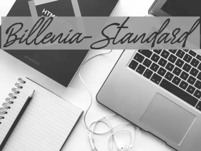 Billenia-Standard Font examples