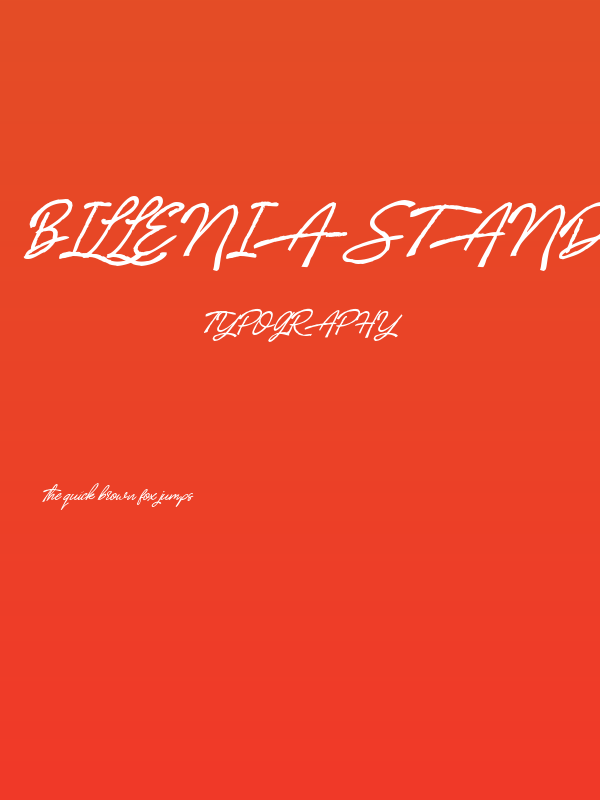 Billenia-Standard Poster