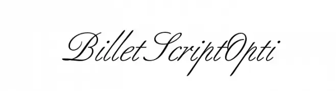 BilletScriptOpti  baixar fontes gratis