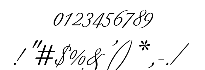 BilletScriptOpti Font OTHER CHARS