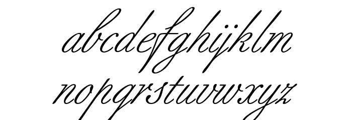 BilletScriptOpti Font LOWERCASE