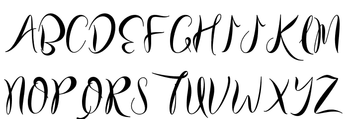Billetha - Personal Use Font OTHER CHARS