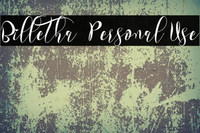 Billetha - Personal Use Example 1