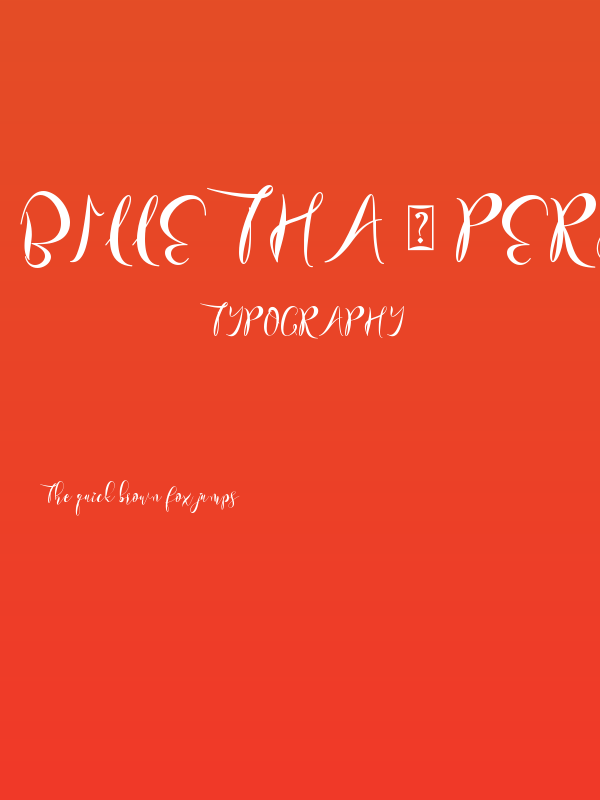 Billetha - Personal Use Poster