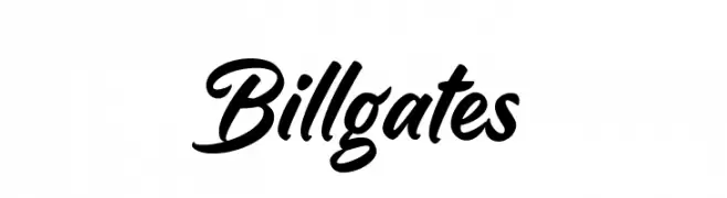 Billgates  免费字体下载