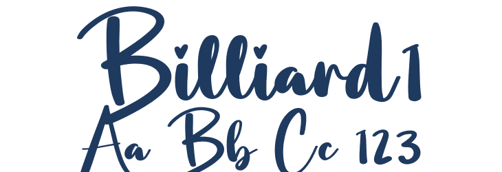 Billiard1 Font Preview