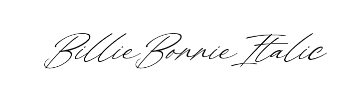 Billie Bonnie Italic  font caratteri gratis