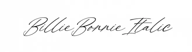 Billie Bonnie Italic  Frei Schriftart Herunterladen