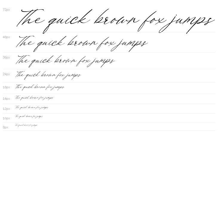 Billie Bonnie Italic Waterfall