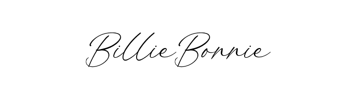 Billie Bonnie  フリーフォントのダウンロード