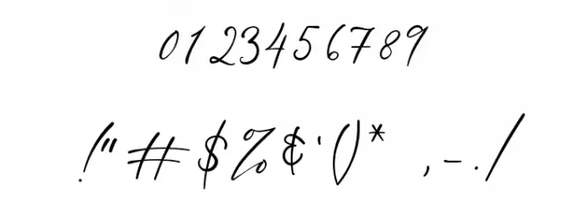 Billie Bonnie Font OTHER CHARS