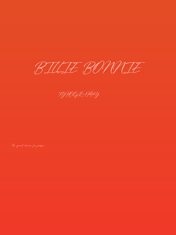 Billie Bonnie Poster