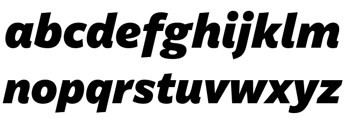 Billie DEMO Black Italic Font LOWERCASE