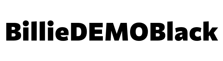 Billie DEMO Black  les polices de caractères gratuit tlcharger