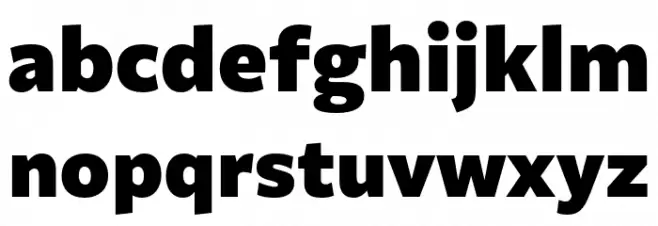 Billie DEMO Black फ़ॉन्ट लोअरकेस