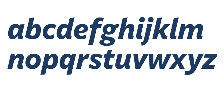 Billie DEMO Bold Italic Lowercase