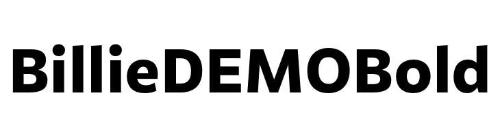 Billie DEMO Bold  免费字体下载
