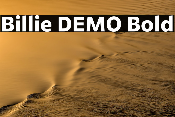 Billie DEMO Bold Example 2