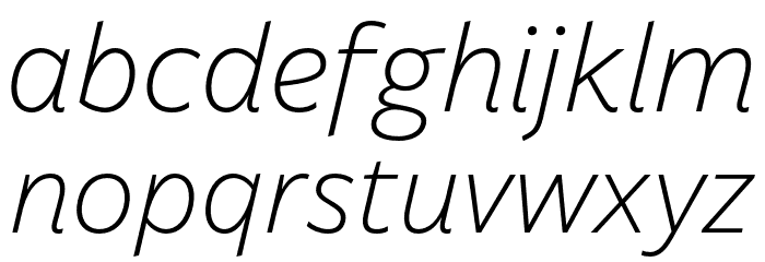 Billie DEMO Light Italic Font LOWERCASE
