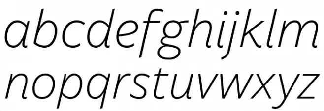 Billie DEMO Light Italic फ़ॉन्ट लोअरकेस