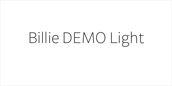 Billie DEMO Light Logo