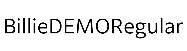 Billie DEMO Regular  Frei Schriftart Herunterladen