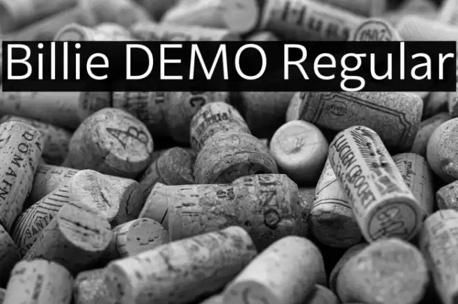 Billie DEMO Regular Font examples