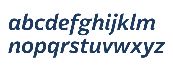 Billie DEMO SemiBold Italic Lowercase