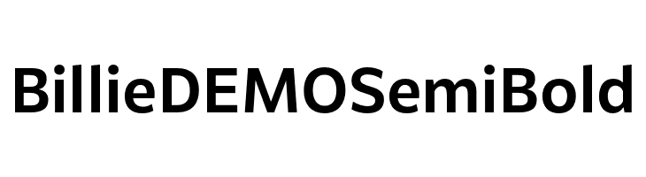 Billie DEMO SemiBold  لخطوط تنزيل