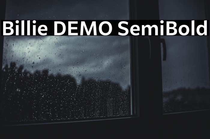Billie DEMO SemiBold Example 2