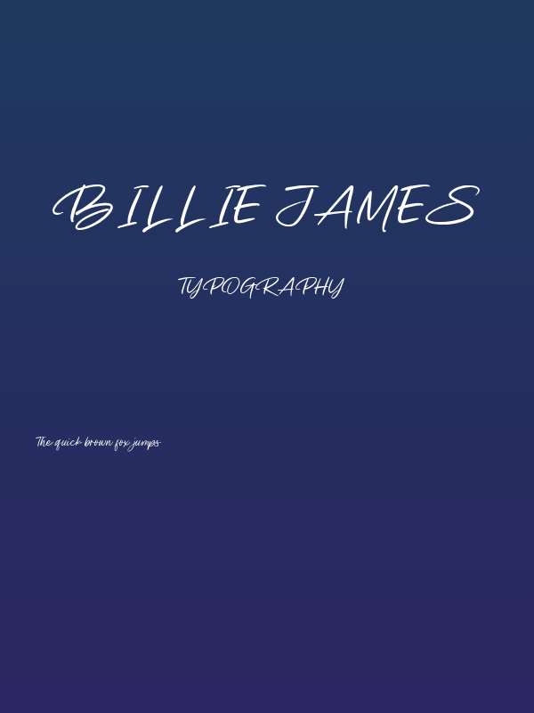 Billie James Poster