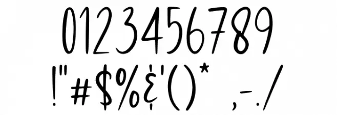 Billie Kimber Font OTHER CHARS