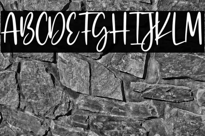 Billie Kimber Font examples