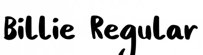 Billie Regular  Frei Schriftart Herunterladen