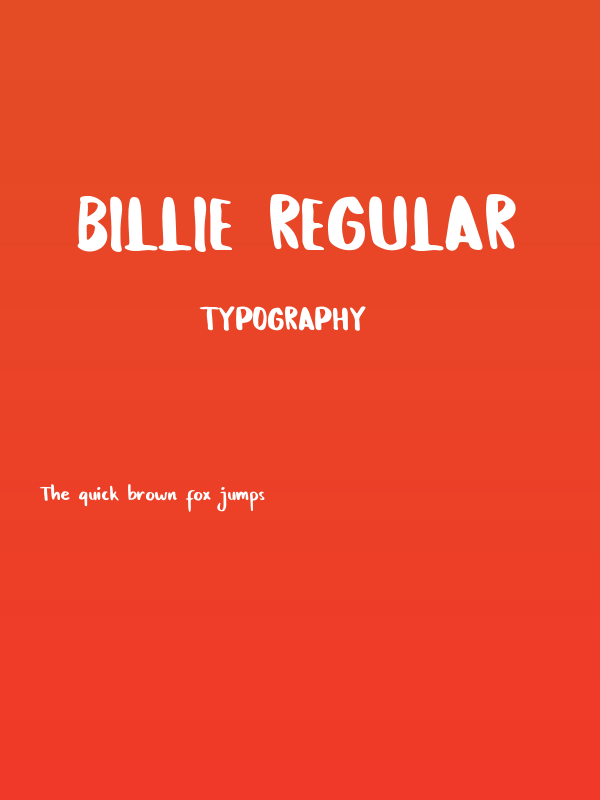 Billie Regular Poster