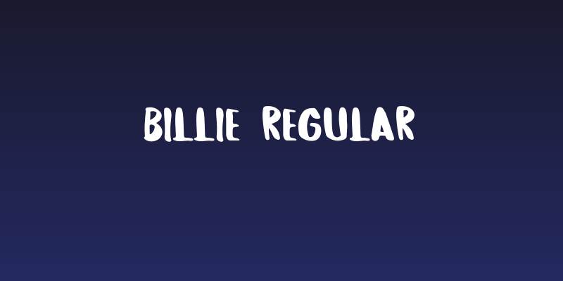 Billie Regular Social Header