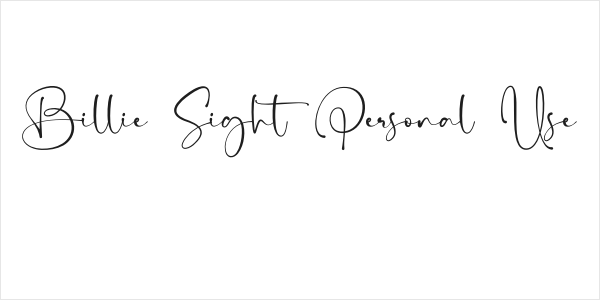 Billie Sight Personal Use Logo