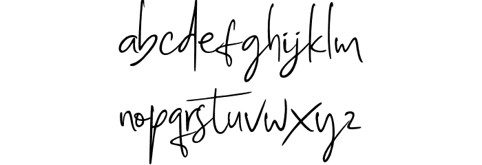 BillieAshley Font LOWERCASE