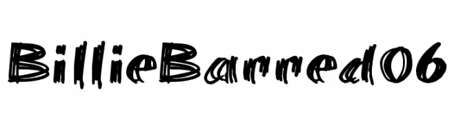 BillieBarred06  baixar fontes gratis