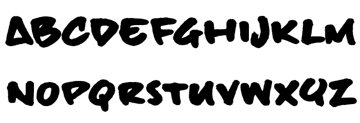 BillieBoldHand Font LOWERCASE