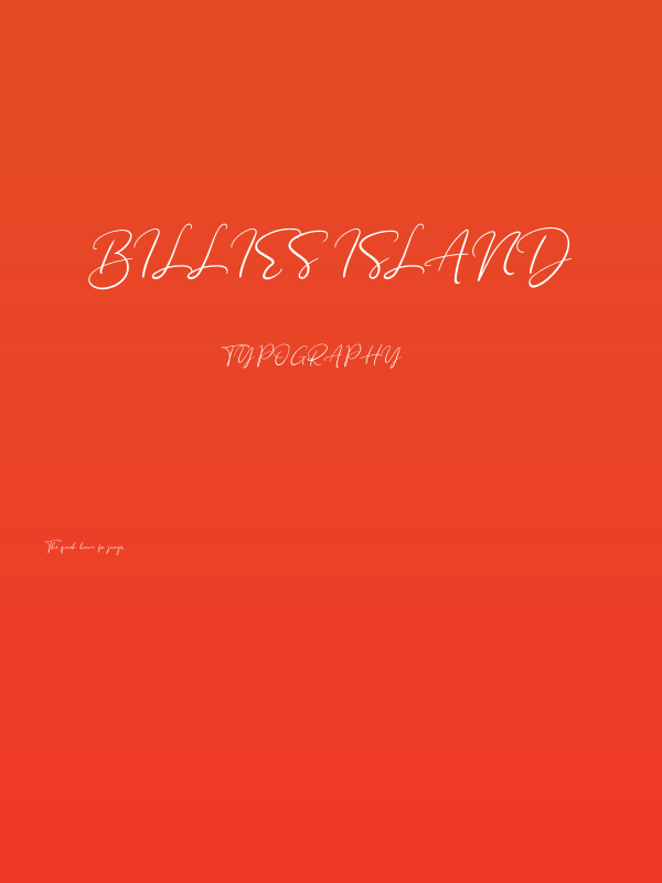 Billies Island Poster